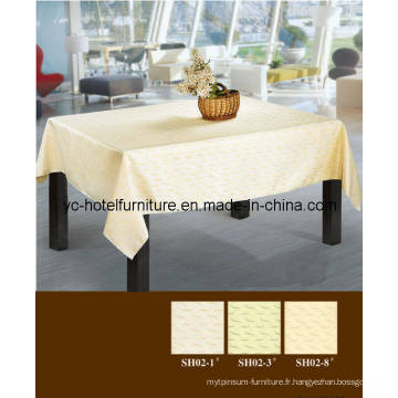 Tissu de table doux beige (FCX-534)
